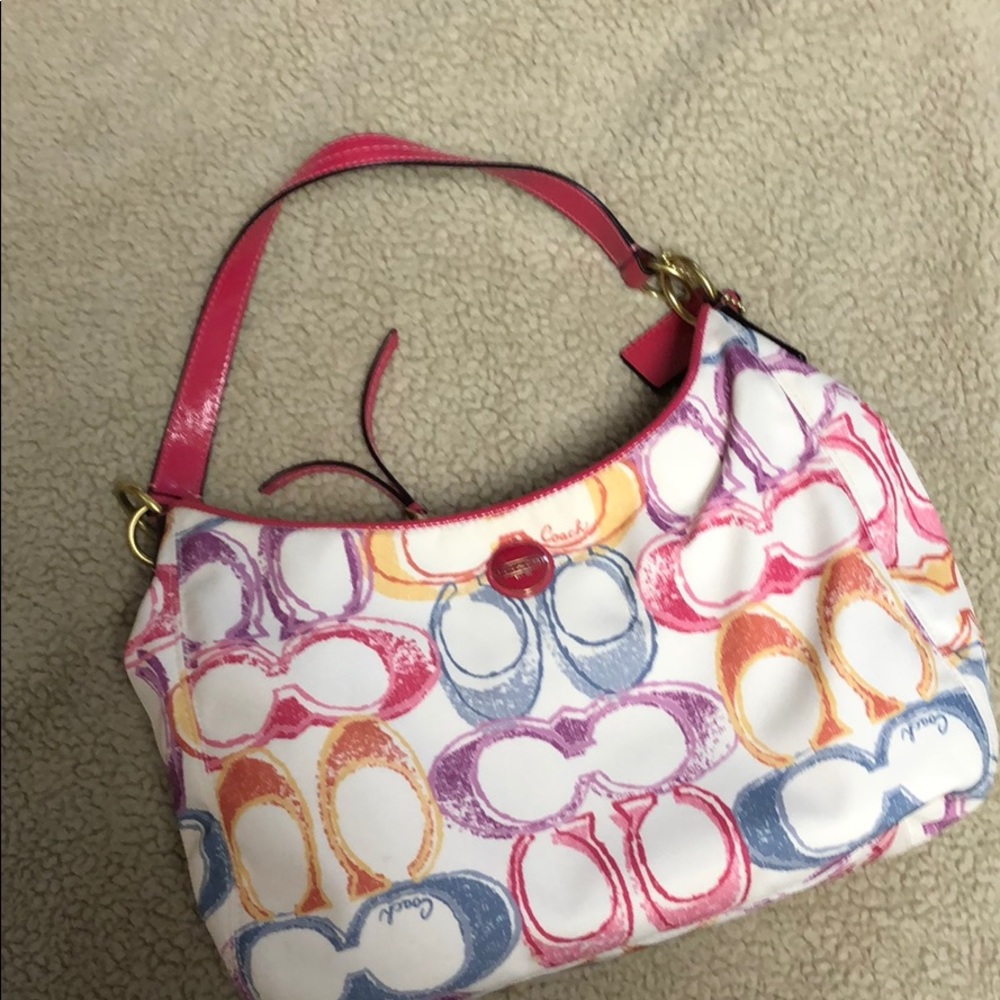 Coach shoulder/crossbody bag pink